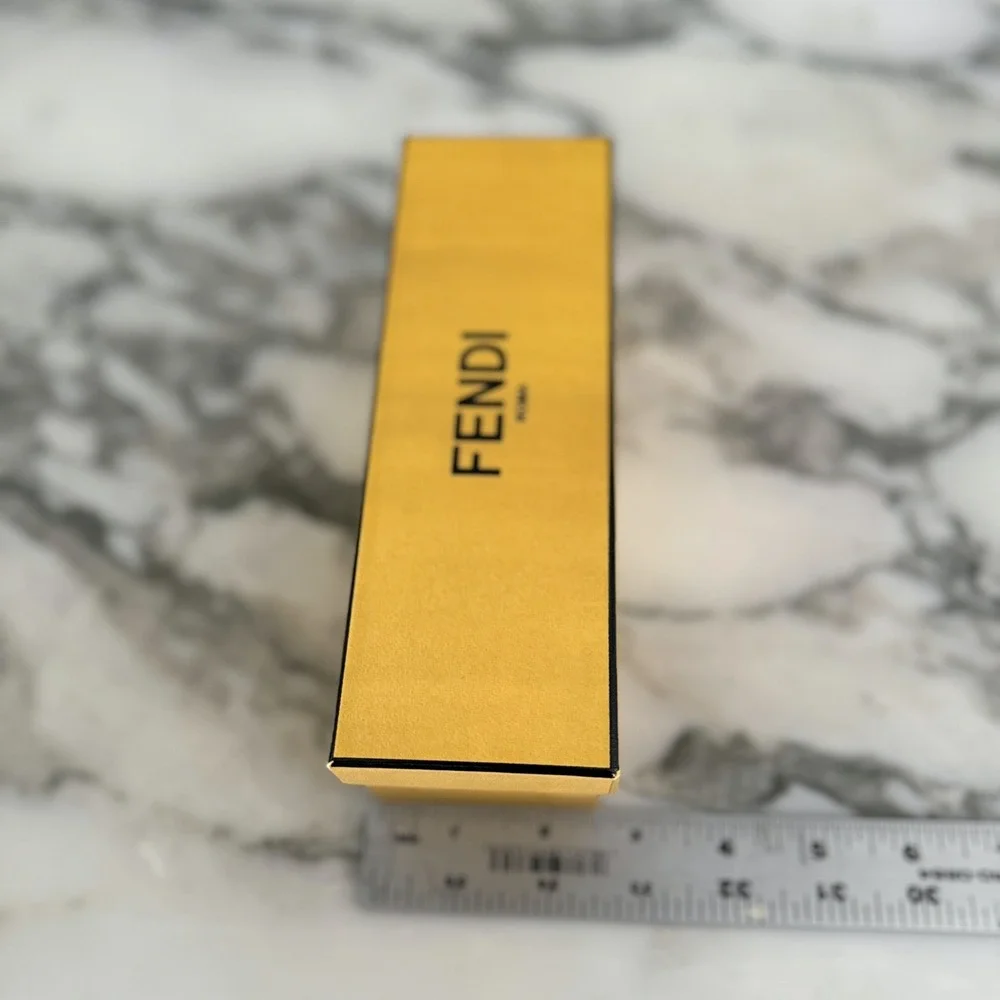 Authentic Fendi Empty Gift Box Yellow 7.5